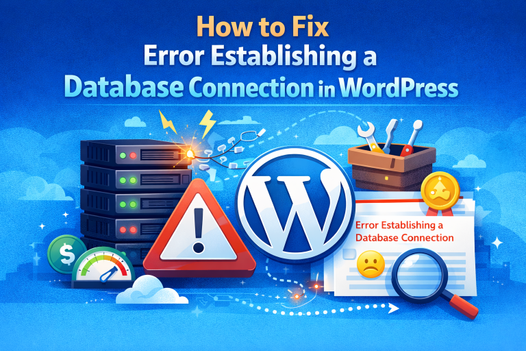 error establishing a database connection in wordpress fix